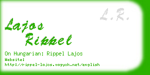 lajos rippel business card